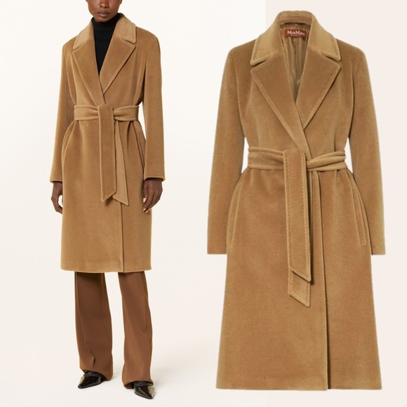 MaxMara Jackets & Blazers - NWT Max Mara Studio Asti Virgin Wool Coat Camel US 12